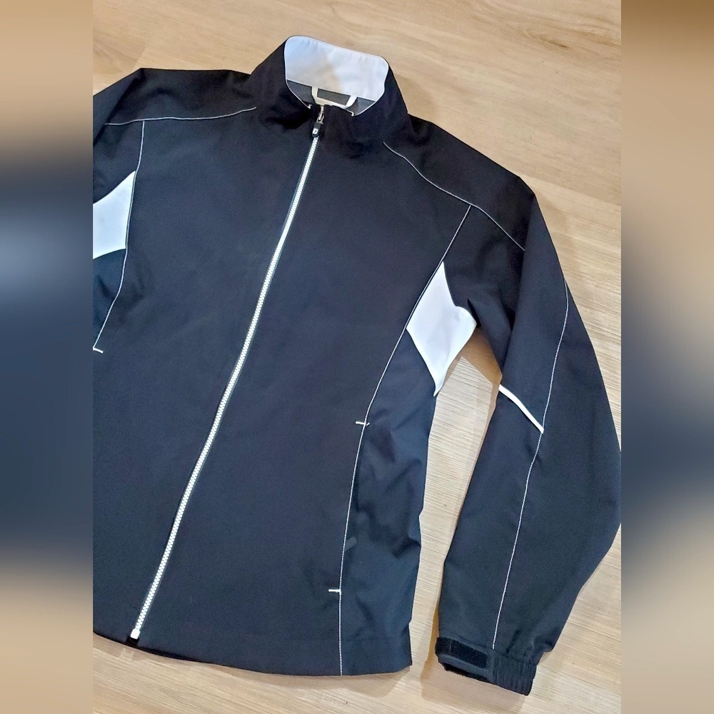 🆕New🆕 Black & White Sporty Windbreaker FJ Jacket